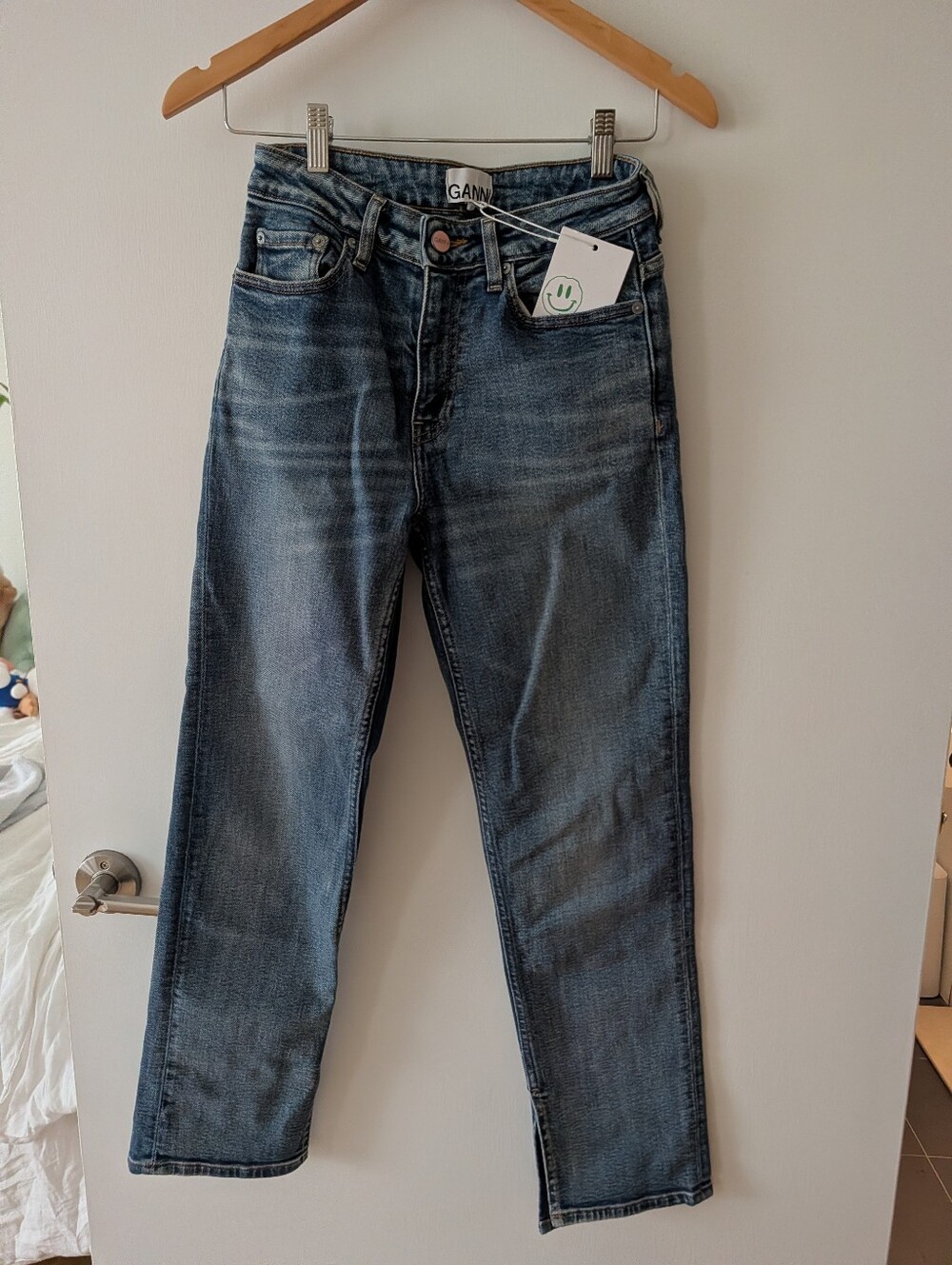 Ganni Beksi Mid Blue Vintage